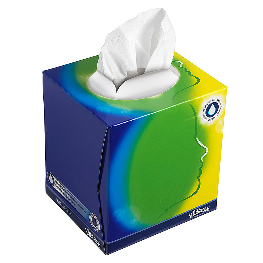 KLEENEX Balsam Kosmetiktücher, weiß, 3-lagig, 20 x 20 cm (12 x 56 Bl.)