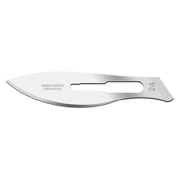Einmal-Skalpellklingen Swann-Morton Fig. 24 unsteril (100 Stck.)