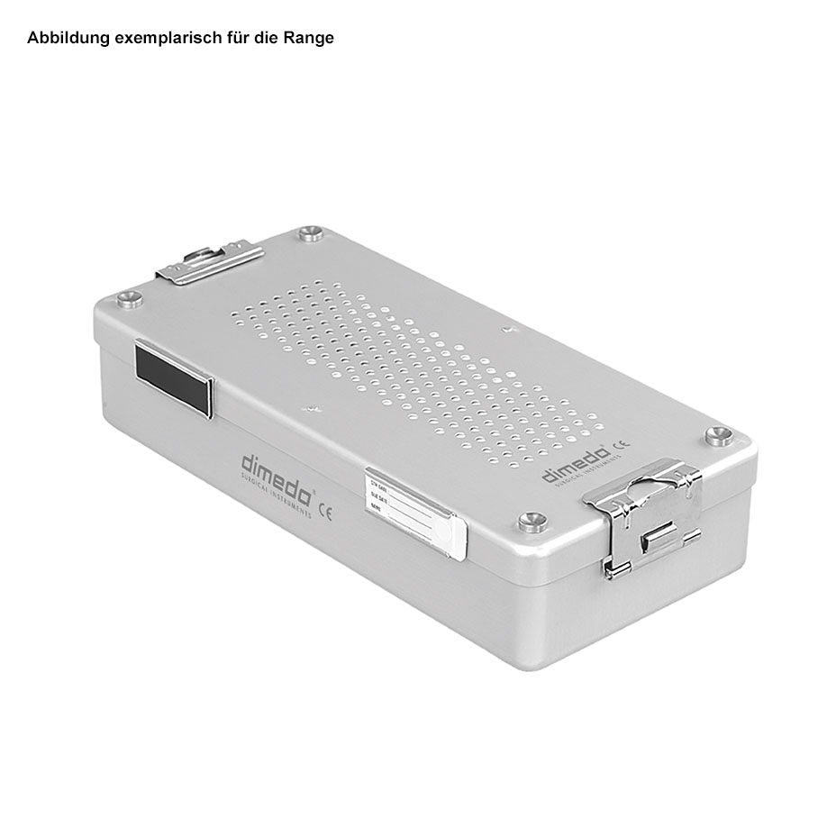 Mini-Sterilisationscontainer, silber, 300 x 140 x 100 mm