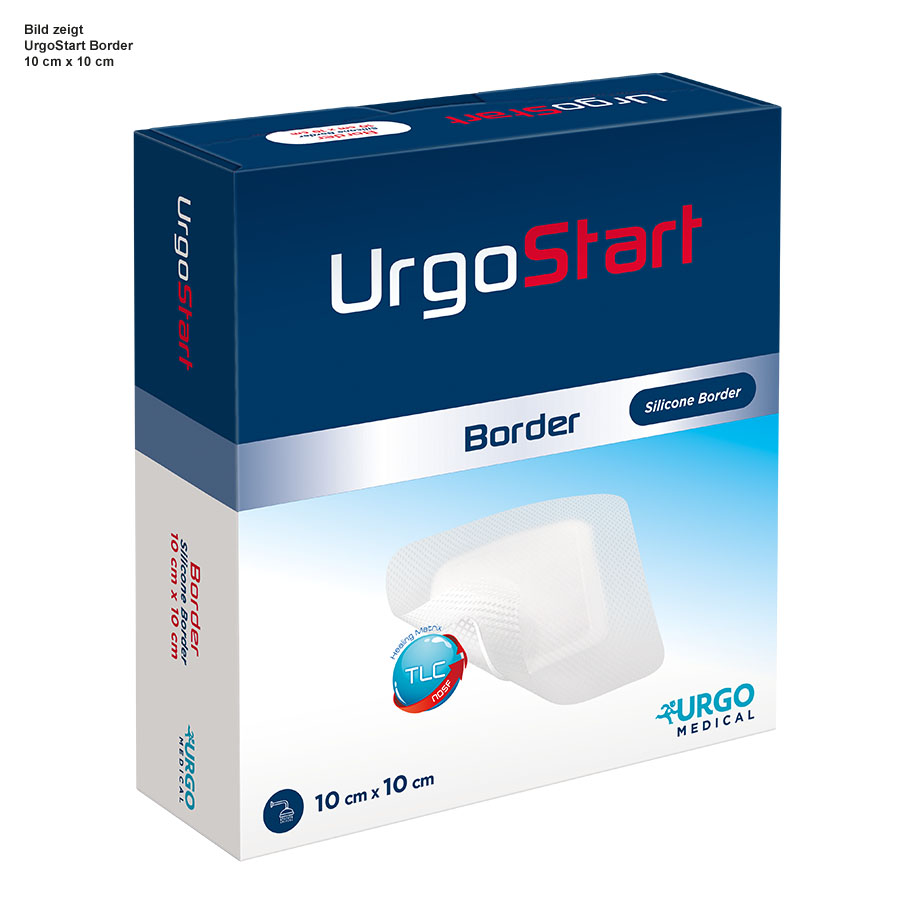 UrgoStart Border Schaumstoff- wundverband 12 x 12 cm (10 Stck.)