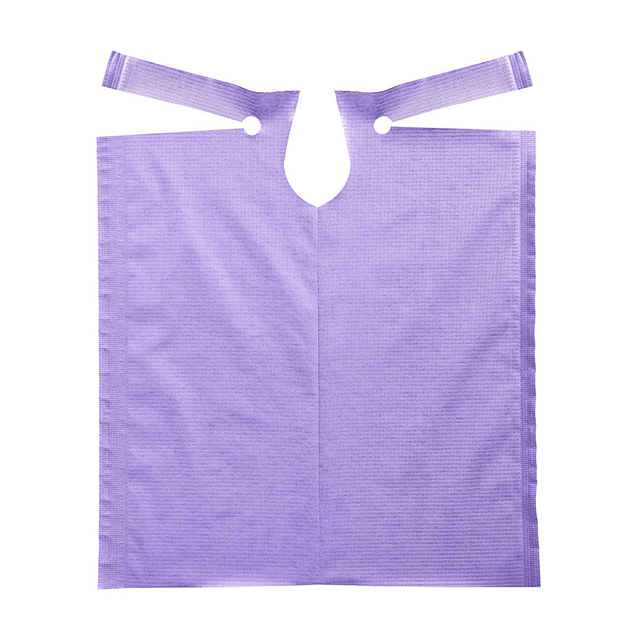 Patientenumhänge Tissue/PE, 53 x 60 cm, lilac afterglow (80 Stck.)