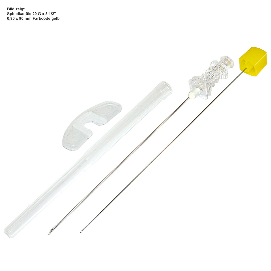 spine-ject Spinalkanülen 20 G x 3 1/2'', 0,90 x 90 mm, gelb (20 Stck.)