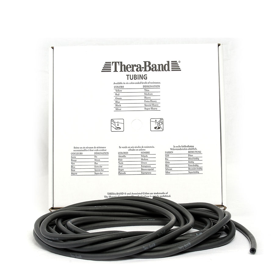 TheraBand Tubing 7,5 m, spezial stark - schwarz