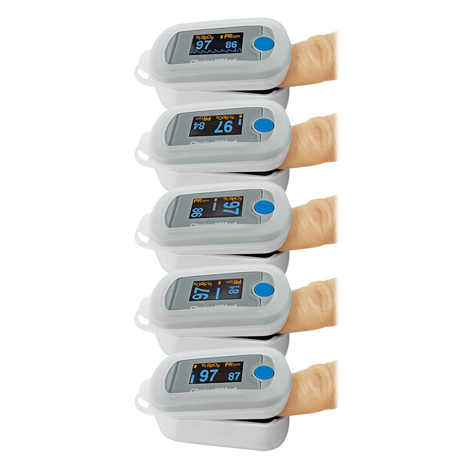 Fingerpulsoximeter mit zweifarbigem OLED Display