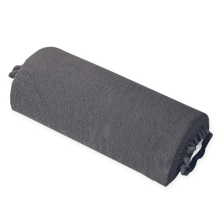 Nackenrollenbezug Frottee graphit, für Halbrollen 40 cm